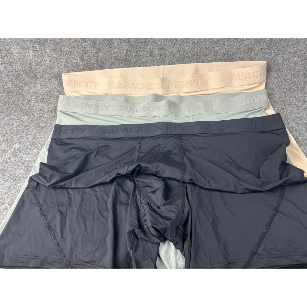 Savage X Fenty Boxer Briefs Men XXL Multicolor 3-Pack Microfiber Trunks